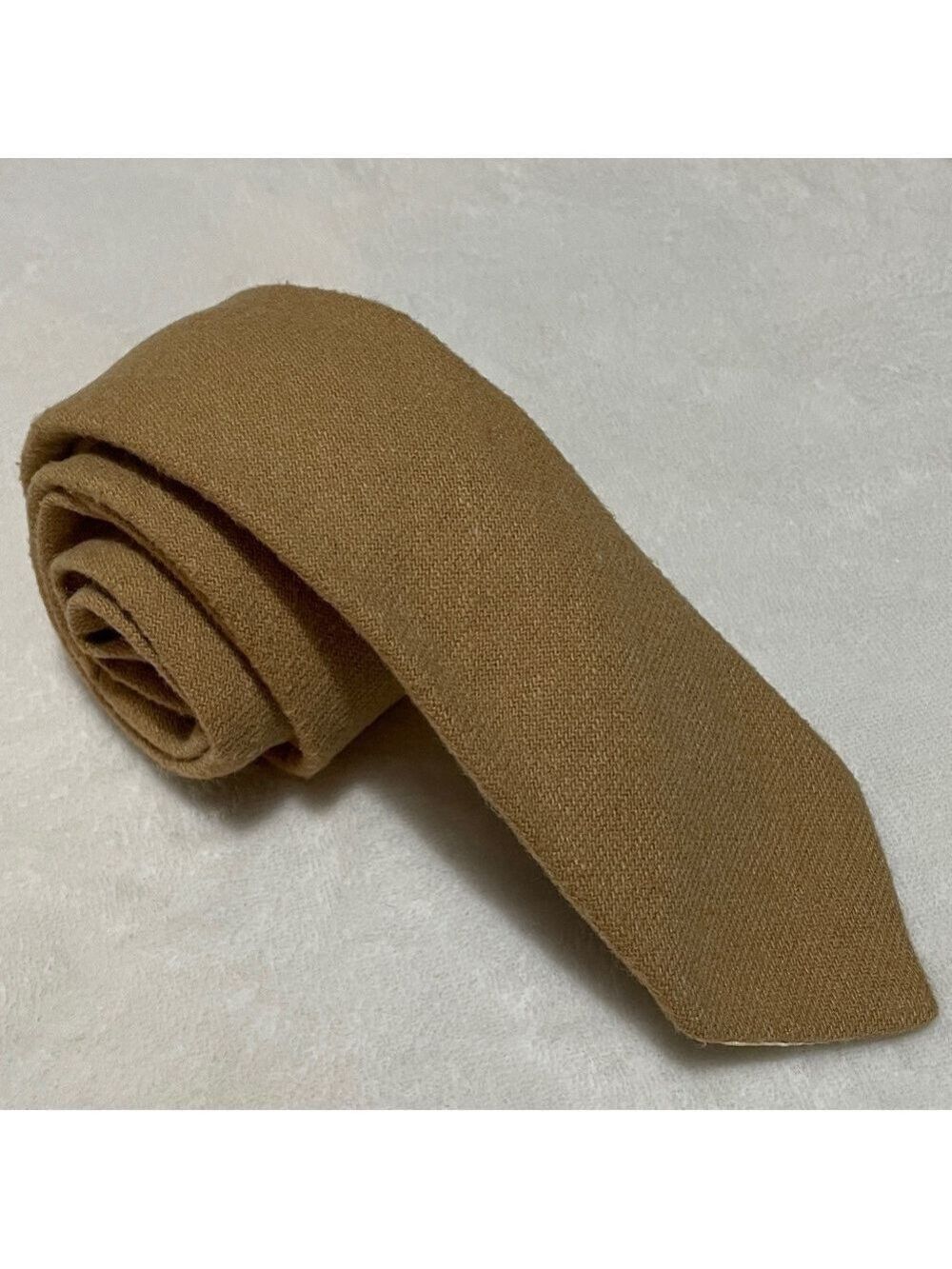 Vintage REPP LTD Camel Wool Necktie 54”